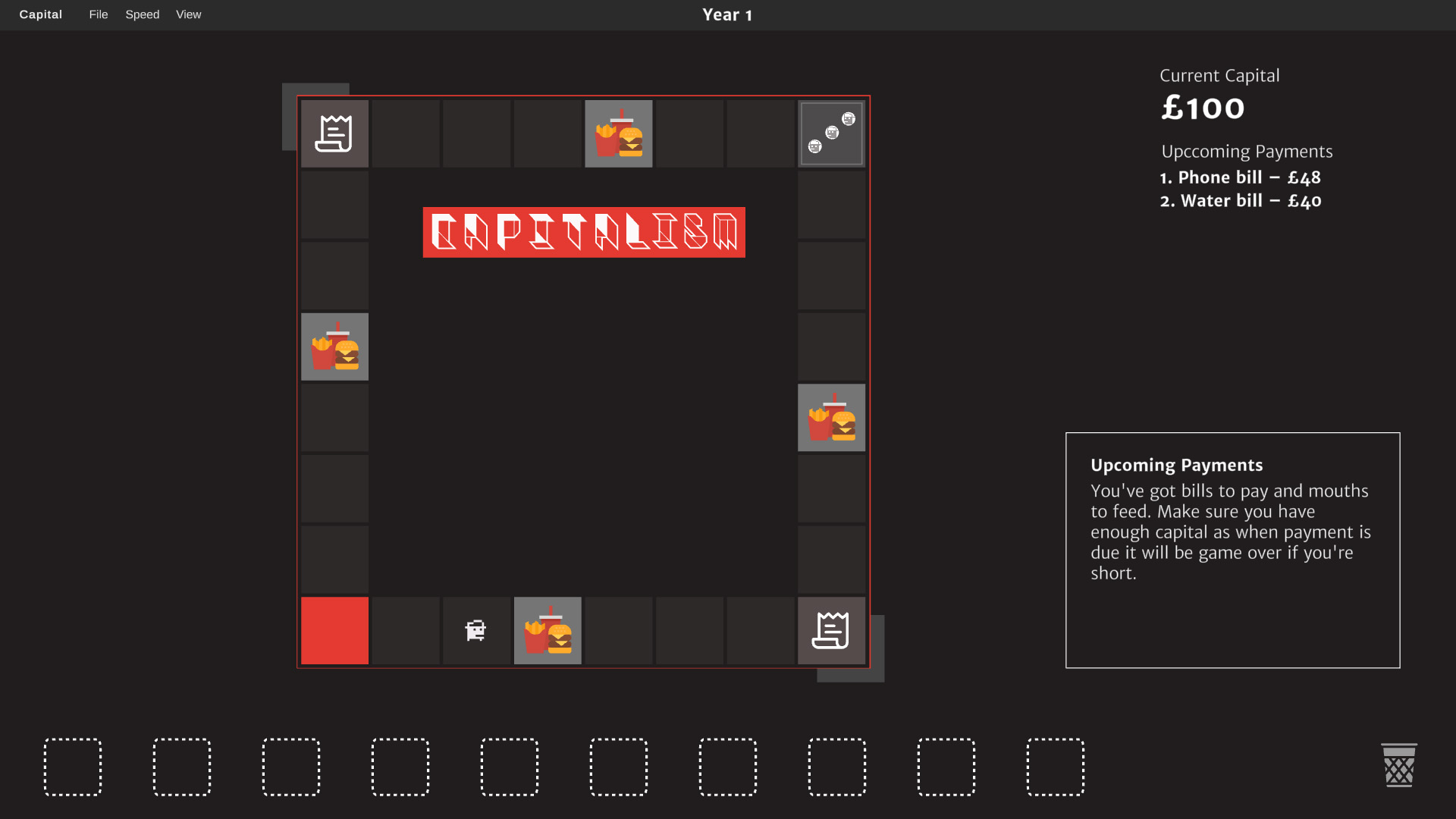 CAPITALISM The action board game for one player Screenshot